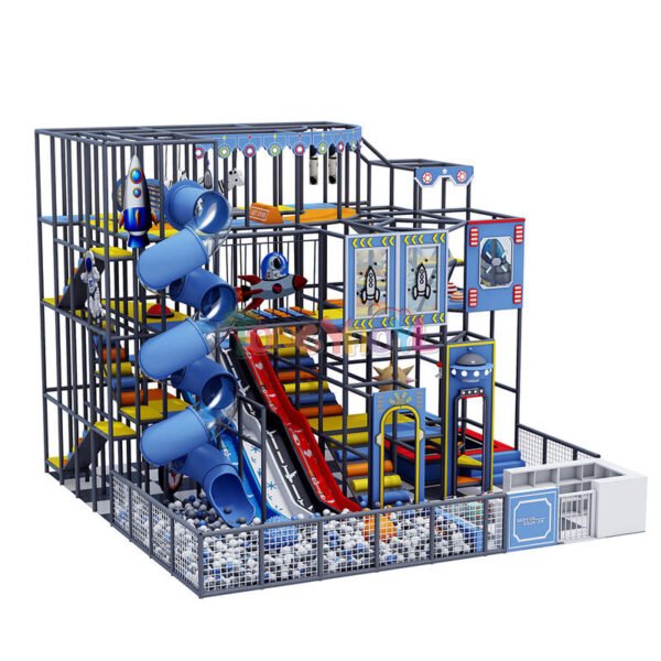 pl203570910-90_squares_custom_indoor_playground_multi_level_indoor_playground_maze_rocke 90 Squares Custom Indoor Playground Multi Level Indoor Playground Maze Rocket Theme