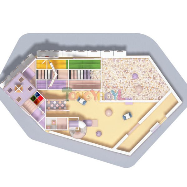 Childrens Inside Play Area Fine Workmanship Indoor Recreation Equipment Interesting Theme