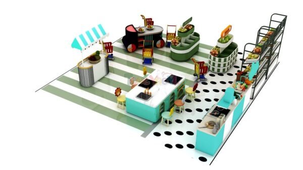 Supermarket Role Play House CE Approved Indoor Childrens Playground Equipment