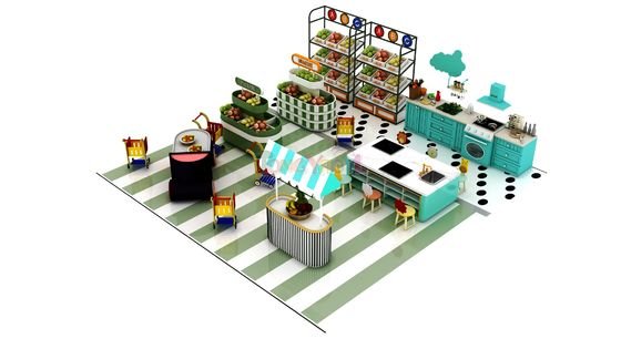 Supermarket Role Play House CE Approved Indoor Childrens Playground Equipment