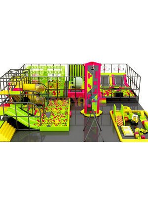 Indoor Trampoline Park Equipment Multi Event Soft Play Trampoline Park 8FT
