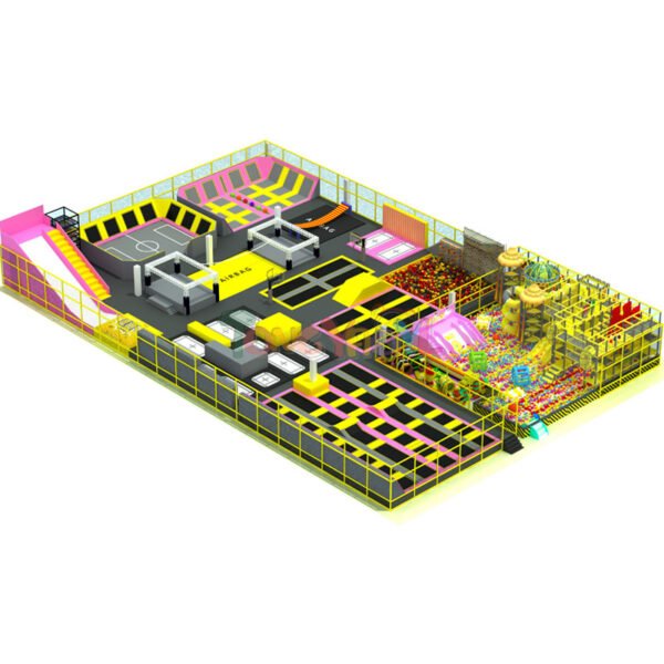 Fade Resistant Trampoline Park Equipment UV Resistant Trampoline Park For Adult